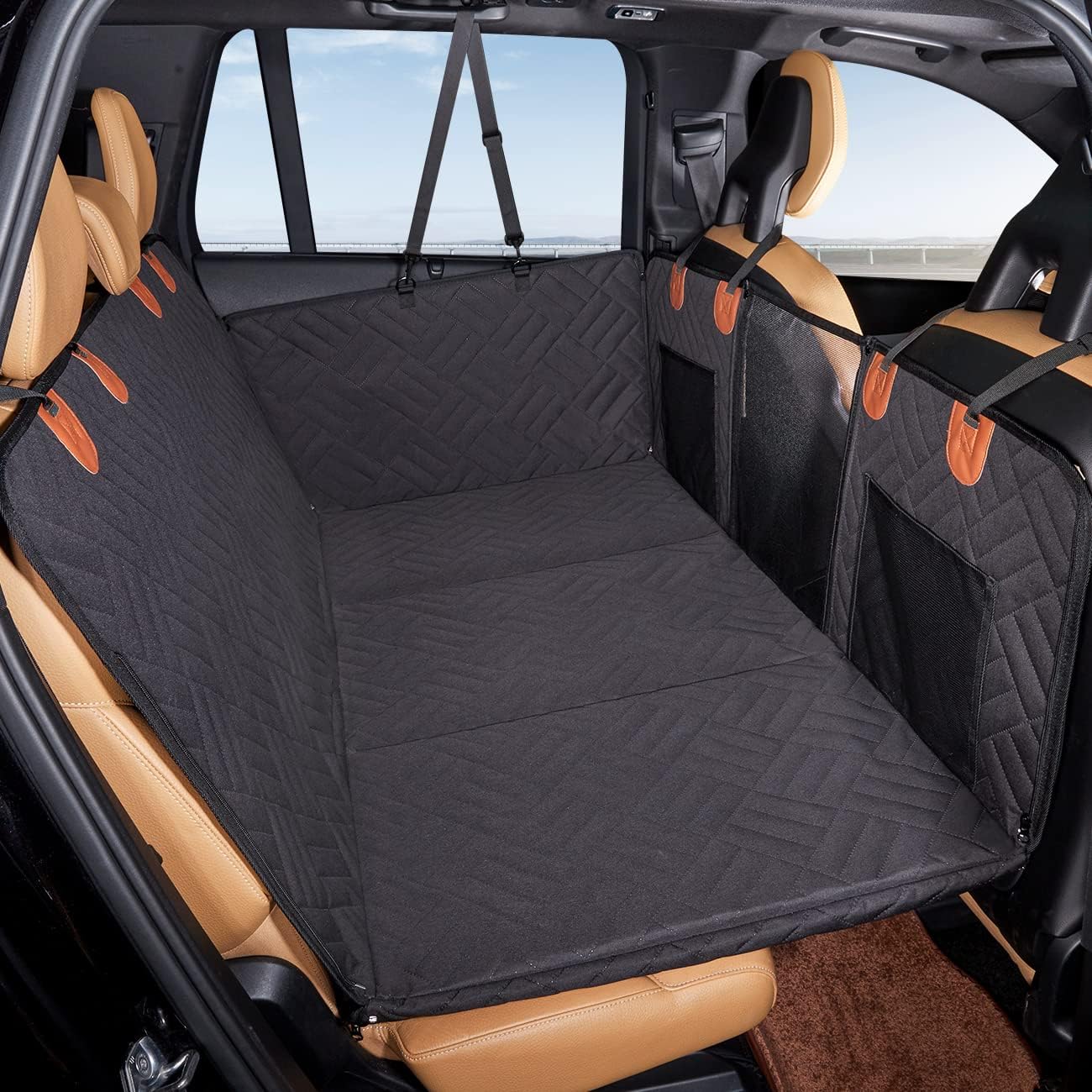 ZENOVA™ BACK SEAT EXTENDER AND DOG CAR SEAT COVER