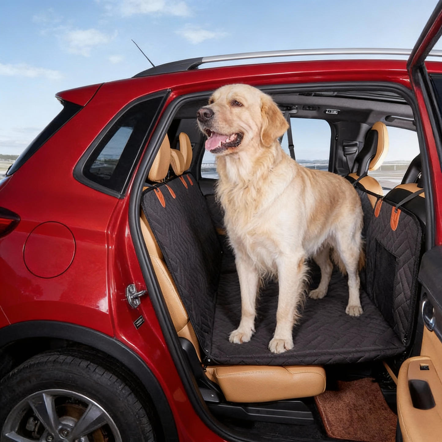 ZENOVA™ BACK SEAT EXTENDER AND DOG CAR SEAT COVER